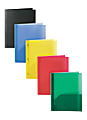 Office Depot® Brand 2-Pocket School-Grade Poly Folder with Prongs, Letter Size, Assorted Colors, Pack Of 10