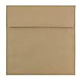 JAM Paper® Square Invitation Envelopes 8 1/2" x 8 1/2", Gummed Seal, 100% Recycled, Brown Kraft Paper Bag, Pack Of 25 1 thumbnail image
