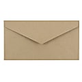 JAM Paper® Booklet Envelopes, #7 3/4 Monarch, V-Flap, Gummed Seal, 100% Recycled, Brown Kraft, Pack Of 25