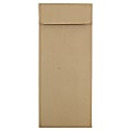 JAM Paper® #10 Policy Envelopes, Gummed Seal, 100% Recycled, Brown, Pack Of 25