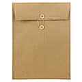JAM Paper® Open-End 9" x 12" Manila Catalog Envelopes, Button & String Closure, 100% Recycled, Brown Kraft, Pack Of 25 1 thumbnail image