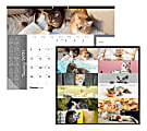 Blueline® Furry Collection Monthly Desk Pad Calendar, 22" x 17", 50% Recycled, FSC® Certified, January to December 2021 