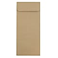 JAM PAPER #12 Policy Business Premium Envelopes, 4 3/4 x 11, Brown Kraft Paper Bag, 25/Pack