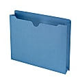Smead® Expanding Reinforced Top-Tab File Jackets, 2" Expansion, Letter Size, Blue, Box Of 50 1 thumbnail image