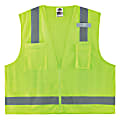 Ergodyne GloWear® Surveyor's Mesh Hi-Vis Class 2 Safety Vest, 4X, Lime