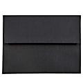 JAM Paper® Booklet Invitation Envelopes, A2, Gummed Seal, 30% Recycled, Black, Pack Of 25