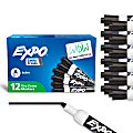 EXPO® Low-Odor Dry-Erase Markers, Bullet Point, Black, Pack Of 12 1 thumbnail image
