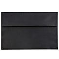 JAM Paper® Booklet Invitation Envelopes, A7, Gummed Seal, 30% Recycled, Black, Pack Of 25 1 thumbnail image