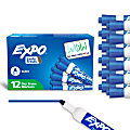 EXPO® Low-Odor Dry-Erase Markers, Bullet Point, Blue, Pack Of 12