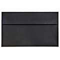 JAM Paper® Booklet Invitation Envelopes, A10, Gummed Seal, 30% Recycled, Black, Pack Of 25 1 thumbnail image