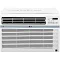 LG Window-Mounted Air Conditioner, 8,000 BTU, 12 7/16"H x 19 5/8"W x 19 7/16"D, White