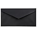 JAM Paper® Booklet Envelopes, #7 3/4, Gummed Seal, 30% Recycled, Black, Pack Of 25