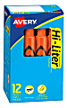 Avery® Hi-Liter® Desk-Style Highlighters, Fluorescent Orange, Box Of 12 1 thumbnail image