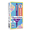Paper Mate® Flair® Porous-Point Pens, Medium Point, 0.7 mm, Purple Barrel, Purple Ink, Pack Of 12
