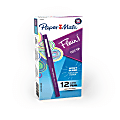Paper Mate® Flair® Porous-Point Pens, Medium Point, 0.7 mm, Purple Barrel, Purple Ink, Pack Of 12 1 thumbnail image