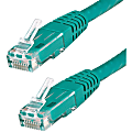 StarTech.com 20ft CAT6 Ethernet Cable - Green Molded Gigabit CAT 6 Wire - 100W PoE RJ45 UTP 650MHz - Category 6 Network Patch Cord UL/TIA 1 thumbnail image