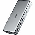 ANKER 563 USB-C Docking Station - for Notebook/Keyboard/Mouse/Smartphone/Monitor/Flash Drive/Headphone - Charging Capability - 180 W - USB Type C - 3 Displays Supported - 4K UHD, 4K, 2K, Full HD - 3840 x 2160, 2560 x 1440, 2048 x 1152, 1920 x 1080
