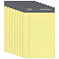 Office Depot® Brand Professional Writing Pads, 5" x 8", Narrow Ruled, 50 Sheets, Canary, Pack Of 8 1 thumbnail image