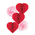 Office Depot® Brand Valentine's Day Hanging Decor Kit, 8", Red/Pink 1 thumbnail image