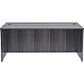 Lorell® 71"W Computer Desk, Weathered Charcoal 1 thumbnail image