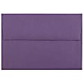 JAM Paper® Booklet Envelopes, #4 Bar (A1), Gummed Seal, Dark Purple, Pack Of 25 1 thumbnail image