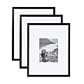 Kate and Laurel Adlynn Wall Frame, 16x20/8x10, Black, 3 Pack 1 thumbnail image