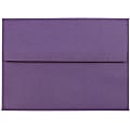JAM Paper® Booklet Invitation Envelopes, A6, Gummed Seal, Dark Purple, Pack Of 25 1 thumbnail image