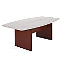 Mayline® Group Corsica Conference Table Base, For 72" x 36" Boat-Shaped Table Top, Mahogany