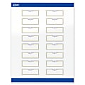 Avery® Print-To-The-Edge Labels & Sure Feed®, S00-D2X-PRWGP10, 1" x 2-5/8", Glossy White, Preprinted Gold & Navy Border & Floral Design, Pack Of 160 1 thumbnail image