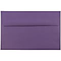 JAM Paper® Booklet Invitation Envelopes, A8, Gummed Seal, Dark Purple, Pack Of 25