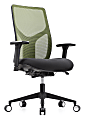 WorkPro® 4000 Series Multifunction Ergonomic Mesh/Fabric High-Back Executive Chair, Olive Green/Black, BIFMA Compliant
