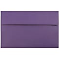 JAM Paper® Booklet Invitation Envelopes, A10, Gummed Seal, Dark Purple, Pack Of 25 1 thumbnail image