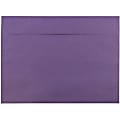 JAM Paper® Booklet Envelopes, 9" x 12", Gummed Seal, Dark Purple, Pack Of 25