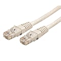 StarTech.com 1ft CAT6 Ethernet Cable - White Molded Gigabit CAT 6 Wire 1 thumbnail image