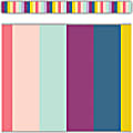 Teacher Created Resources Straight Border Trim, 3" x 35", Oh Happy Day Stripes, Pack Of 12