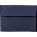 JAM Paper® Booklet Invitation Envelopes, A7, Gummed Seal, Navy Blue, Pack Of 25 1 thumbnail image