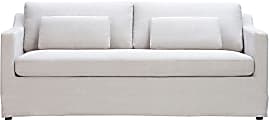 Lifestyle Solutions Remmington Polyester Sofa, 33-1/2"H x 82-3/4"W x 34-1/3"D, Oatmeal