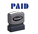 Xstamper® PAID Title Stamp, 100000 Impressions, Blue