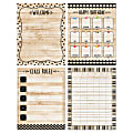 Creative Teaching Press Core Decor Classroom Essentials Charts, Black, White And Wood, 22" x 17", Pack Of 4 Charts 1 thumbnail image