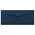 JAM PAPER #10 Business Premium Envelopes, 4 1/8" x 9 1/2", Navy Blue, Pack Of 25