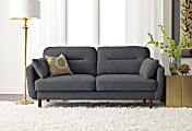 Serta® Sierra Collection Loveseat, Slate Gray/Chestnut 1 thumbnail image