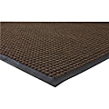 Genuine Joe Waterguard Indoor/Outdoor Floor Mat, 4' x 6', Chocolate Brown 1 thumbnail image