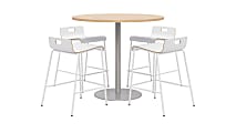 KFI Studios Proof High Bistro Table Set, White