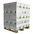 Domtar Copy Paper, White, Letter (8.5" x 11"), 200000 Sheets Per Pallet, 20 Lb, 92 Brightness, 30% Recycled, Case Of 10 Reams