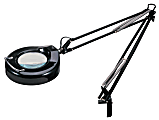Victory Light 5-Diopter Lens Magnifier Lamp, 44"H, Black