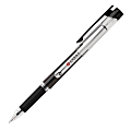 FORAY® Gel Stick Pens, Medium Point, 0.8 mm, Clear Barrel, Black Ink, Pack Of 6 1 thumbnail image