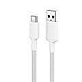 ALOGIC Elements PRO USB-C to USB-A Cable - Male to Male - 1m - USB 2.0 - 3A - 480Mbps - White - 3.28 ft USB/USB-C Data Transfer Cable  - ELPCA201WH 1 thumbnail image