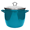 Vasconia® Enamel-On-Steel Stockpot With Glass Lid, 12 Qt, Teal 1 thumbnail image