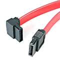 StarTech.com 12in SATA to Left Angle SATA Serial ATA Cable - Make a left-angled connection to your SATA drive, for installation in tight spaces