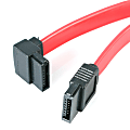 StarTech.com 12in SATA to Left Angle SATA Serial ATA Cable - Make a left-angled connection to your SATA drive, for installation in tight spaces 1 thumbnail image
